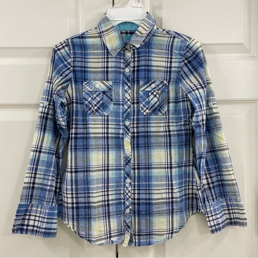 Justice Girl’s Flannel Button Down Size 10